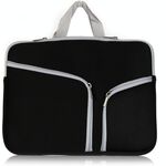 Materiale da immersione T228 Borsa per computer Pocket Pocket Laptop Bag Bag, Dimensioni: 15.6 pollici (nero)