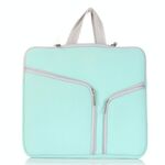 T228 Materiale di immersione per immersioni Borsa da computer Multi-Pocket Laptop Bag, Dimensioni: 15.6 pollici (verde della menta)
