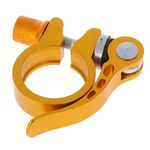 5 pezzi Accessori per biciclette a sgancio rapido Clip da strada Bike Bike Post Morsetto, Dimensioni: 28.6mm (Giallo)