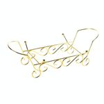 Vassoio di frutta a forma di foglia acrilica e scaffale, stile: scaffale (dorato)