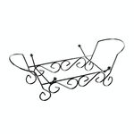Vassoio di frutta a forma di foglia acrilica e scaffale, stile: scaffale (nero)