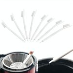 8 pezzi Soyyamilk Machine Juicer Pennello per pulizia Pennello in nylon Pennello (bianco)