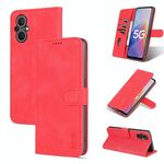 Per OPPO A96 5G / Reno7 5G Versione all'estero e OnePlus Nord N20 5G AZNS Skin Feel custodia in vitello orizzontale flip custodia in pelle flip (rosso)