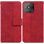 PER OPPO REALME NARZO 50A Geometrica Geometrica in pelle in rilievo (rosso)