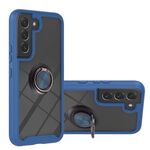 Per Samsung Galaxy S22 Antiurto antiurto PC + Cassa del telefono TPU con supporto ad anello (blu)