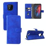 Per Ulefone Armor 8 Skin Feel Magnetic Fibbia in polpaccio Texture in pelle Telefono (blu)
