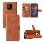 Per Ulefone Armor 8 Skin Feel Magnetic Fibbia in vitello Texture in pelle Telefono (Brown)