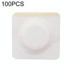 100 pz 043 quadrato traspirante tessuto non tessuto tessuto adesivo wound pad pad, dimensioni: 7 x 7 x 3 cm (bianco)