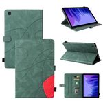 Per Samsung Galaxy Tab A7 10.4 (2020) T505 / T500 Dual-Color Spliping Blip flip custodia in pelle PU con titolare e slot per schede e slot per slot & Sleep / Wake-up funzione (verde)