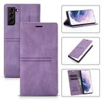 Per Samsung Galaxy S21 + 5G Dream Aspirazione magnetica Aspirazione Business Horizontal flip custodia in pelle con supporto e carta Slot & Portafoglio (viola)