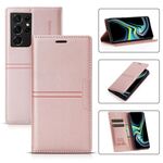 Per Samsung Galaxy S21 Ultra 5G Dream Aspirazione magnetica Aspirazione Business Gestione orizzontale PU Custodia in pelle con supporto e carta Slot & Portafoglio (oro rosa)