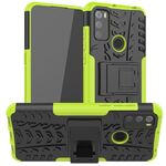 Per Alcatel 3L (2021) Trama Pneumatici TPU TPU + PC Cassa protettiva con supporto (verde)