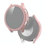 Per Samsung Galaxy Watch4 44mm PC smerigliato + custodia protettiva integrata in vetro temperato (rosa)