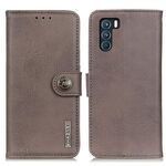 Per OPPO K9 Pro Khazneh Bowhide Texture in pelle flip orizzontale con supporto e carte slot e portafoglio (kaki)