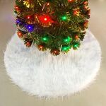 Gonna in peluche albero di Natale decorazione ornamento rotondo, diametro: 122 cm