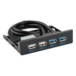 0.6m 2 + 2 porte USB 3.0 Pannello anteriore Pannello Data Hub