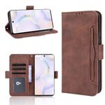 Per Honor 50 Skin Feel Pattern di vitello Caso di cuoio flip orizzontale con supporto e carta Slot & Photo Frame (Brown)