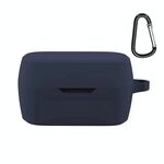 Custodia protettiva in silicone auricolare wireless con gancio per JBL T280TWS X (Midnight Blue)