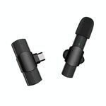 Interfaccia Type-C / USB-C Mini Microfono Lavalier (nero)