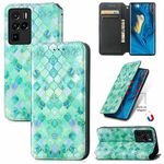 Per ZTE Nubia Z30 Pro Colorful Coloring Horizontal Horizontal Custodia in pelle di flip con titolare e carta Slot & Portafoglio (Emerald)