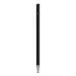 Penna stilo del touch screen capacitivo di ricarica rimovibile (nero)