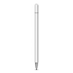 Penna stilo del touch screen capacitivo di ricarica rimovibile (bianco)