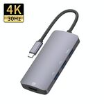 UC912 4 in 1 4K 30Hz USB 3.0 + 2 x USB 2.0 a USB-C / tipo-C Adattatore multifunzione