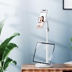 Cat Claw Telescopico supporto per telefono cellulare Multifunzionale Desktop Live Lazy Stacket (Biancaneve)