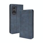 Per Huawei Nova 9 Pro / Honor 50 Pro Bickle Magnetico Retro Crazy Horse Texture orizzontale Caso di cuoio del telefono flip orizzontale con supporto e carta Slot e cornice fotografica (blu)