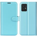 Per OPPO Realme 8i Litchi texture custodia protettiva a flip orizzontale con supporto e carta slot e portafoglio (blu)