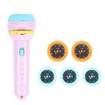 3 set Bambini Educazione precoce Torcia di proiezione luminosa, specifica: rosa + 40 modelli
