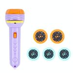 3 Set Bambini Educazione precoce Torcia di proiezione luminosa, Specifica: Viola + 40 modelli