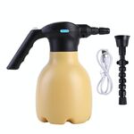 Annaffiatoio elettrico da giardino 1.5L Can Palmare per la casa per uso domestico Dispositivo annaffiatoio, Specifica: Giallo + Ugello universale