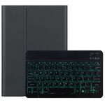 M10S 2 in 1 tastiera Bluetooth rimovibile + custodia in pelle con retroilluminazione per retroilluminazione e supporto per Lenovo Tab M10 TB-X505X (nero)