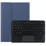 M10-C 2 in 1 tastiera Bluetooth rimovibile + custodia in pelle con tablet con touchpad e supporto per Lenovo Tab M10 TB-X505X (blu scuro)