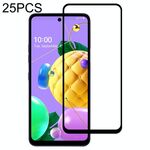 25 PCS Pellicola protettiva per schermo con colla full Pellicola in vetro temperato per LG K53