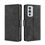 Per OnePlus 9RT 5G Pelle Sensazione della pelle di coccodrillo Trama magnetica Chiusura magnetica Cassa del telefono in pelle orizzontale con supporto e carte Slot & Portafoglio (nero)