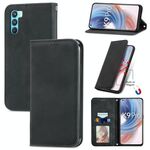 Per OPPO K9 Pro Retro Skin Self MAGNETIC Horizontal Custodia in pelle flip con supporto e carte slot e portafoglio e cornice fotografica (nero)