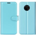 Per Nokia G50 Litchi Texture Cassa protettiva orizzontale orizzontale con supporto e slot per schede e portafoglio (blu)