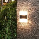 6 LED Solar Night Light Home Lampada da giardino decorativa all'aperto (luce calda)