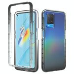 Per OPPO A54 4G Antiurto Antiurto Antipresidabilità Veloce di cambio graduale PC + TPU Candy Colors Custodia protettiva per telefono (nero)