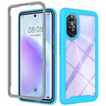 Per Huawei Nova 8 Starry Sky Solid Color Series Guarnizione antiurto PC + Cassa del telefono TPU (blu chiaro)