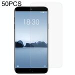 Film di vetro temperato da 50 pezzi 0.26mm 9h 2.5D per Meizu M15