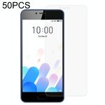 50 PCS 0.26mm 9h 2.5D film in vetro temperato per Meizu Meilan A5