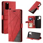 Per Motorola Moto G Stylus 2021 Skin Feel Splicing Blip Pelio in pelle orizzontale (rosso)