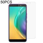 Film di vetro temperato da 50 pezzi 0.26mm 9h 2.5D per Tecno Pop 4
