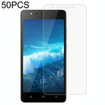 50 PCS 0.26mm Film in vetro temperato 9h 2.5D per TECNO WX3F LTE