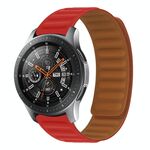 22 mm Silicone Magnetic Watch Band for Honor Watch Magic (Red)