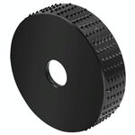 Angolo Grinder Placca per la lavorazione del legno Lavorazione del legno Disco piatta (Nero 75mm)