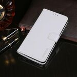 Per Meizu 18x Idewei Crazy Horse Texture Case in pelle con supporto e carte Slot & Portafoglio (Bianco)